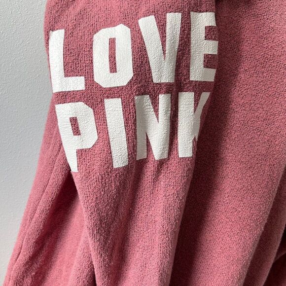 Victoria's Secret PINK Stadium Mock Neck Pullover Sweater Size S - Picture 4 of 7